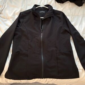 Mandala, Scrub Jacket, Black, Small